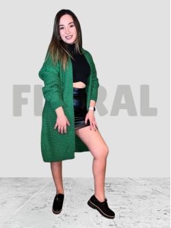 Bolero Wool Long Belt Dark Green