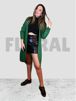 Bolero Wool Long Belt Dark Green