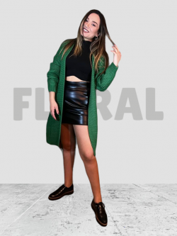 Bolero Wool Long Belt Dark Green