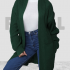 Bolero Wool Long Belt Dark Green