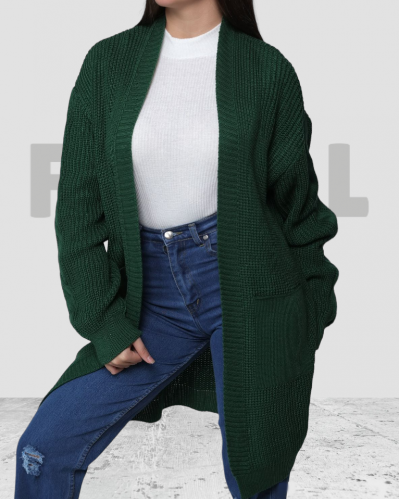 Bolero Wool Long Belt Dark Green