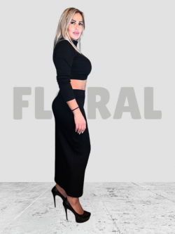 Crop Top Basic Black