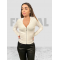 Top V Zipper White