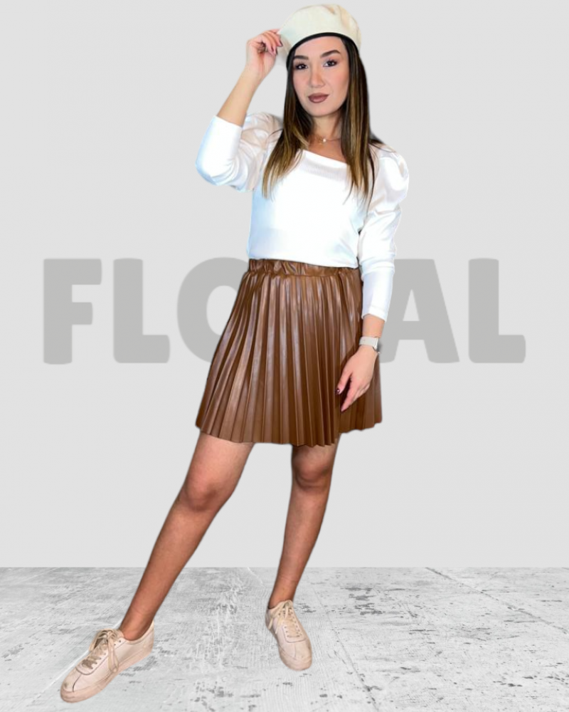 Skirt Plisse Camel