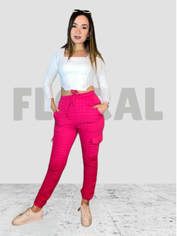 Pant Capitone Fushia