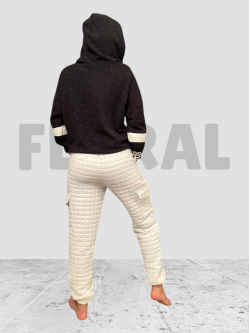 Pant Capitone White