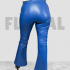 Pant Leather Blue