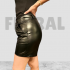 Short Leather Black