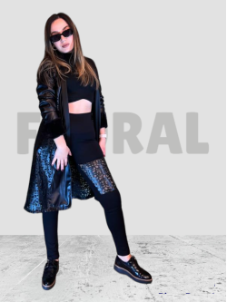 Kimono Leather Black