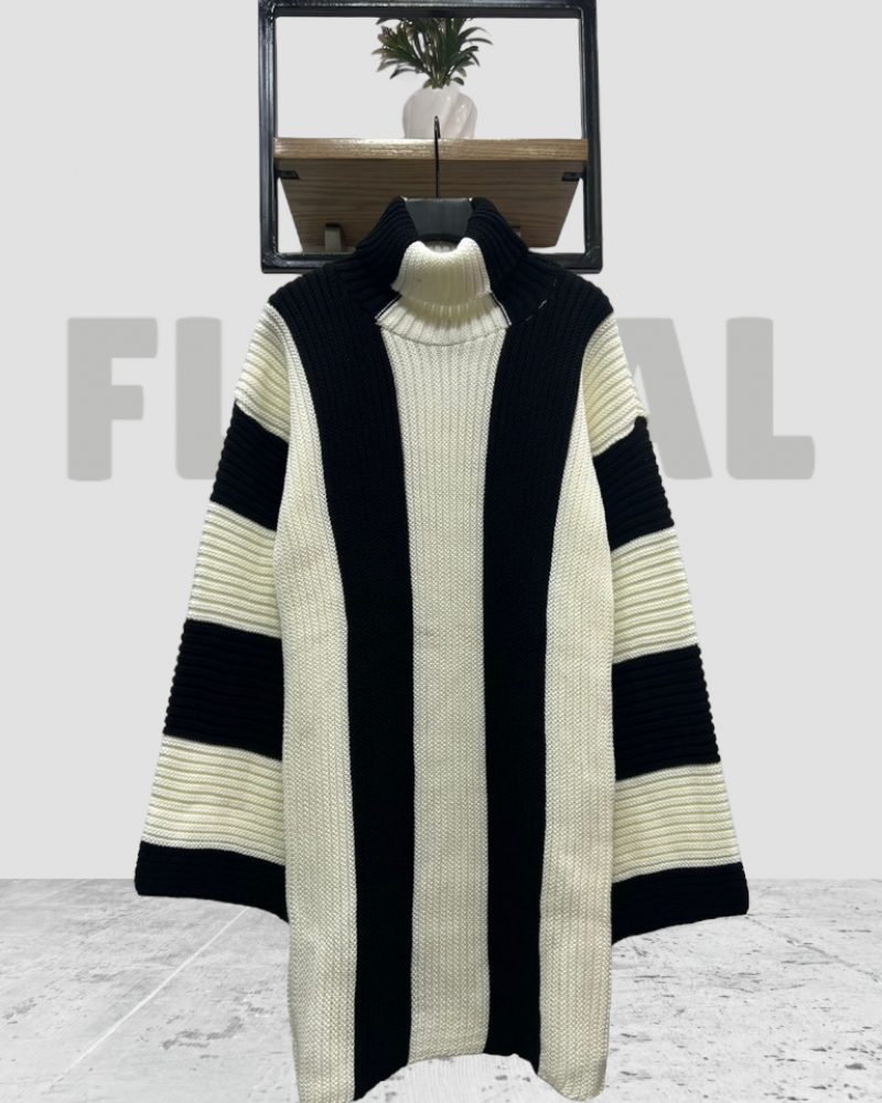 Dress Wool White/Black