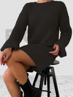 Dress Wool Tall Black