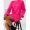 Dress Wool Tall Fushia