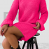 Dress Wool Tall Fushia