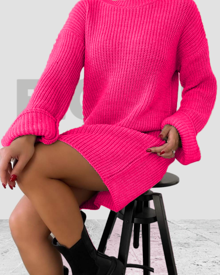 Dress Wool Tall Fushia