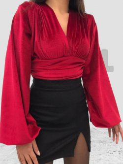 Velvet Top Red