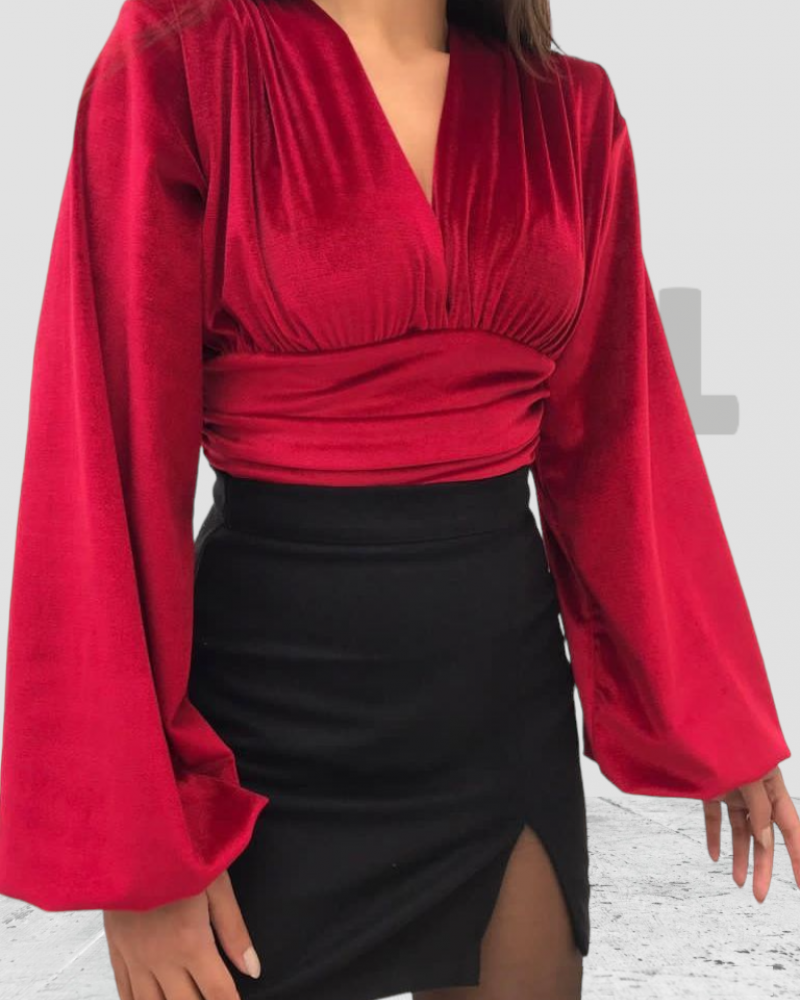 Velvet Top Red