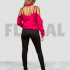 Sweater with Neck Muslin Fushia