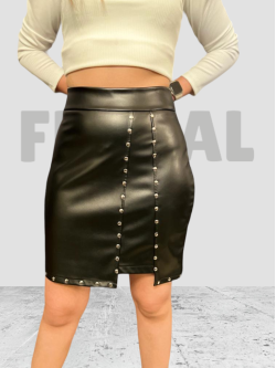 Skirt Leather Capson Black