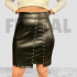 Skirt Leather Capson Black