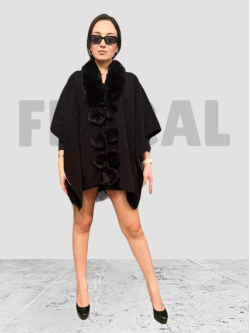 Cap Fur Black