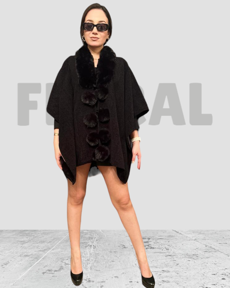 Cap Fur Black