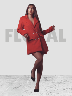 Blazer and Short Set Red